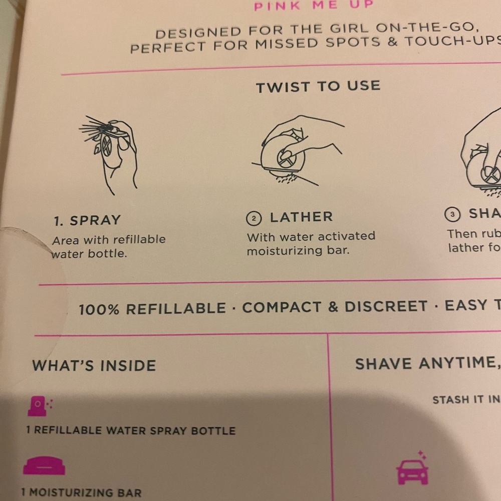 SPHYNX All-In-One Portable Razor - Pink - Picture 3 of 10